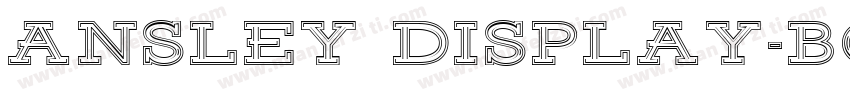 Ansley Display-Bold字体转换